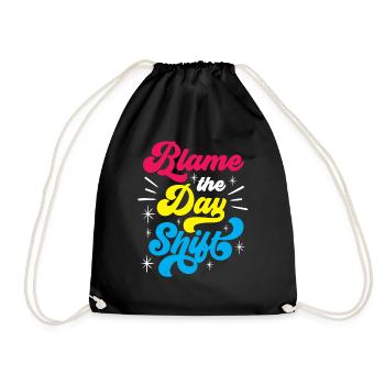 Faire de l’équipe de jour une profession responsable - Sac de sport léger - noir - Devant