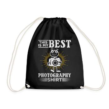 Photographe C’est ma meilleure photo de chemise de photographie - Sac de sport léger - noir - Devant