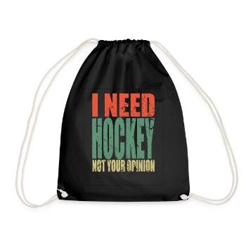 Le hockey dit drôle - Sac de sport léger - noir - Devant