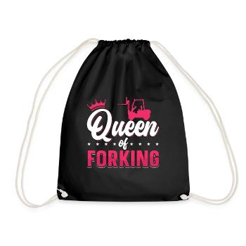 Chariot élévateur Chariot élévateur Chauffeur d’entrepôt Cadeau - Sac de sport léger - noir - Devant