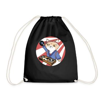 Musique Disc Jockey DJ Vinyl Turntable Japon - Sac de sport léger - noir - Devant