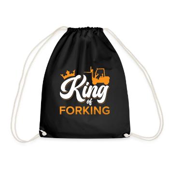 Chariot élévateur Chariot élévateur Entrepôt Chariot élévateur Cadeau de conducteur de chariot élévateur - Sac de sport léger - noir - Devant