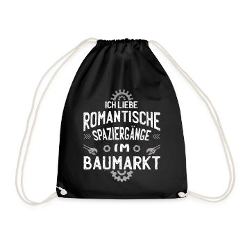 Heimwerker Hausbau Bauherr Baumarkt Hausmeister - Turnbeutel - Schwarz - Vorne