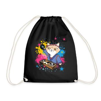 Musique Disc Jockey DJ Vinyl Turntable Japon - Sac de sport léger - noir - Devant