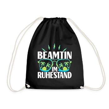 Beamter Beamtin Verbeamtung - Turnbeutel - Schwarz - Vorne