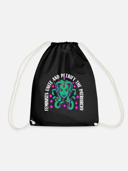 Feminism Feminist Feminist - Drawstring Bag - black