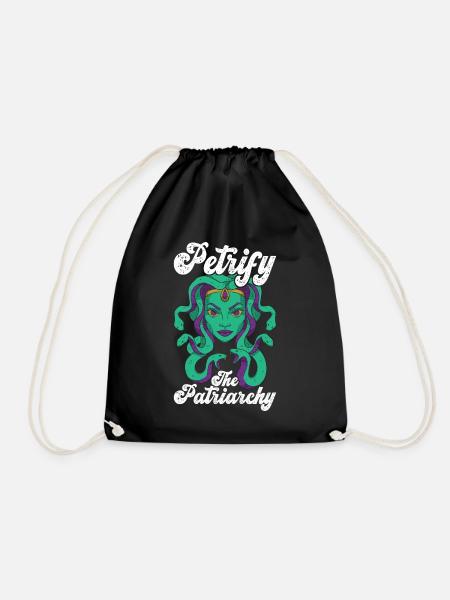 Feminism Feminist Feminist - Drawstring Bag - black