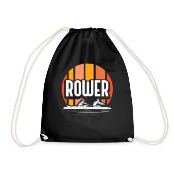 Rameur Aviron Aviron Bateau Aviron Aviron - Sac de sport léger - noir - Devant