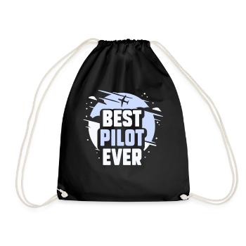 Meilleur pilote de petit avion à réaction - Sac de sport léger - noir - Devant