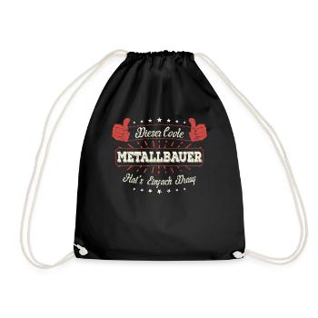 Dieser Coole Metallbauer Geschenk Kollegen Spruch - Turnbeutel - Schwarz - Vorne