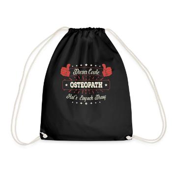 Dieser Coole Osteopath Geschenk Kollegen Spruch - Turnbeutel - Schwarz - Vorne