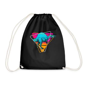 Spinosaurus Dinosaures - Sac de sport léger - noir - Devant
