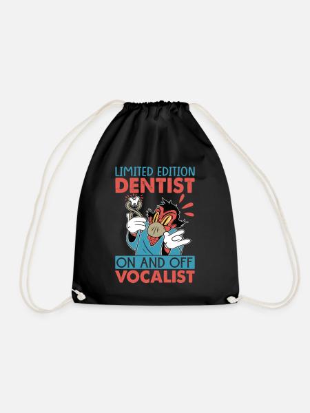 Limited Edition Dentist On And Off Vocalist - Funn - Turnbeutel - Schwarz