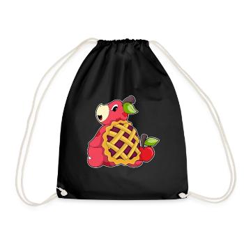 Turtle Apple - Drawstring Bag - black - Front