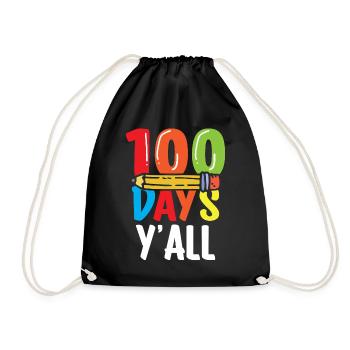 100 jours pour tous les gentils dictons drôles de l’équipe - Sac de sport léger - noir - Devant