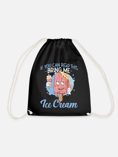 Ice Cream Popsicle Cone If You Can - Turnbeutel - Schwarz