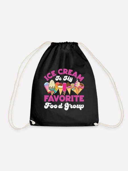 Ice Cream Cone Popsicle Ice Cream - Turnbeutel - Schwarz