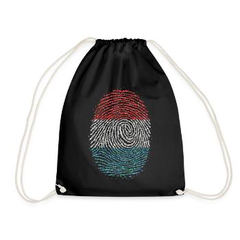 Pays-Bas Hollande Orange Empreinte Digitale Flag - Sac de sport léger - noir - Devant