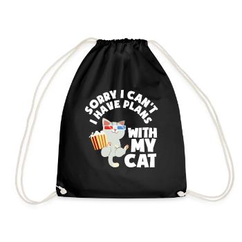 Cat Hobby Leisure Pet Gift - Sac de sport léger - noir - Devant