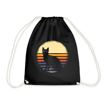 Chat - Sac de sport léger - noir - Devant
