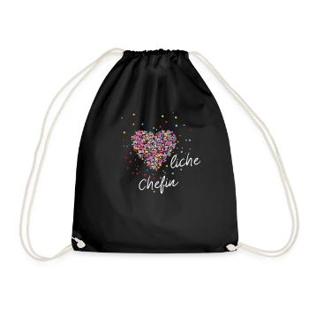 Sincere boss Supervisor Manager - Drawstring Bag - black - Front