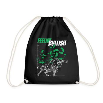 Fühle Bullish Stock Market Bull Forex Trading - Turnbeutel - Schwarz - Vorne