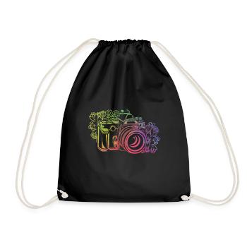 Photography lovers Photography lovers - Drawstring Bag - black - Front