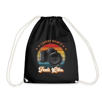 Photography lovers I photograph as it should be - Drawstring Bag - black - Front