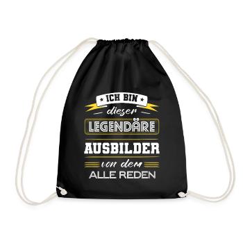 Ich Bin Dieser Legendäre Ausbilder Geschenk - Turnbeutel - Schwarz - Vorne