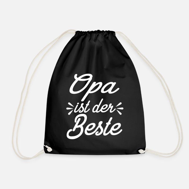 Opa Ist Der Beste - Turnbeutel - Schwarz