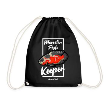 Monster Fish Keeper Oscar Fish - Turnbeutel - Schwarz - Vorne