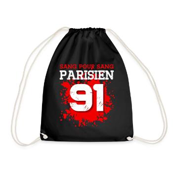 Sang Pour Sang Parisien - 91 - Sac de sport léger - noir - Devant