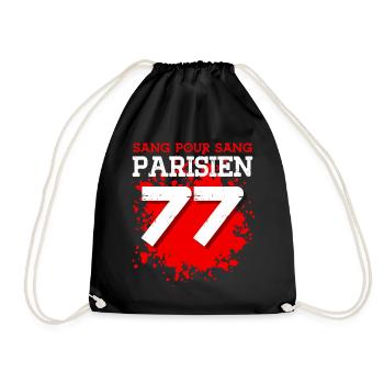 Sang Pour Sang Parisien - 77 - Sac de sport léger - noir - Devant
