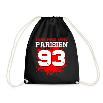 Sang Pour Sang Parisien - 93 - Sac de sport léger - noir - Devant