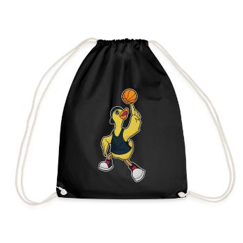 Joueur de basket-ball des Duck Basket-ball - Sac de sport léger - noir - Devant