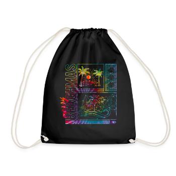 Chemise Coastal Beach Christmas In July, Merry - Sac de sport léger - noir - Devant