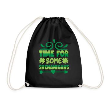 Time for A Bit of Nonsense Irish Irish Ireland - Drawstring Bag - black - Front