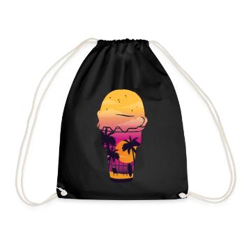 Crème glacée Sunset Beach Cone Sundae - Sac de sport léger - noir - Devant