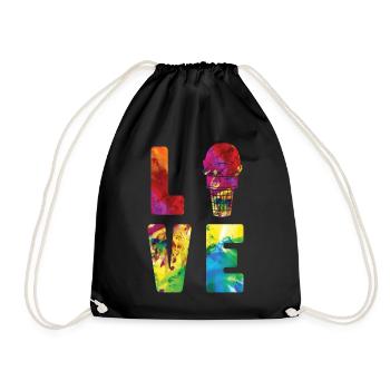 Crème glacée Aquarelle Cône Sundae - Sac de sport léger - noir - Devant