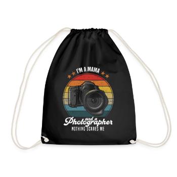 Maman Amoureuse de la Photographie Je suis une maman et une - Sac de sport léger - noir - Devant