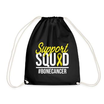 Support Squad - Bone Cancer - Turnbeutel - Schwarz - Vorne