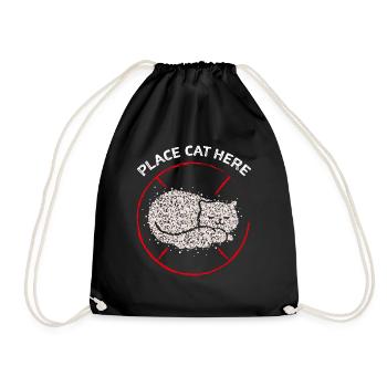 Chat Papa Cheveux de chat Propriétaire de chat Chat Ami - Sac de sport léger - noir - Devant