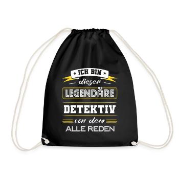 Ich Bin Dieser Legendäre Detektiv Geschenk - Turnbeutel - Schwarz - Vorne
