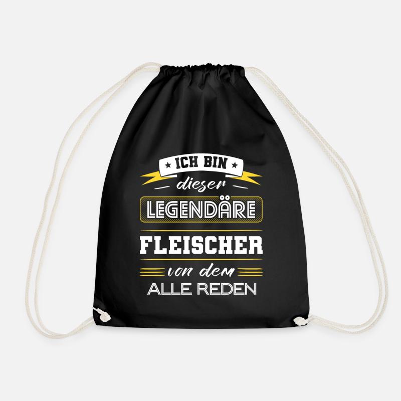 Ich Bin Dieser Legendäre Fleischer Geschenk - Turnbeutel - Schwarz