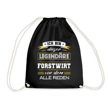 Ich Bin Dieser Legendäre Forstwirt Geschenk - Turnbeutel - Schwarz - Vorne