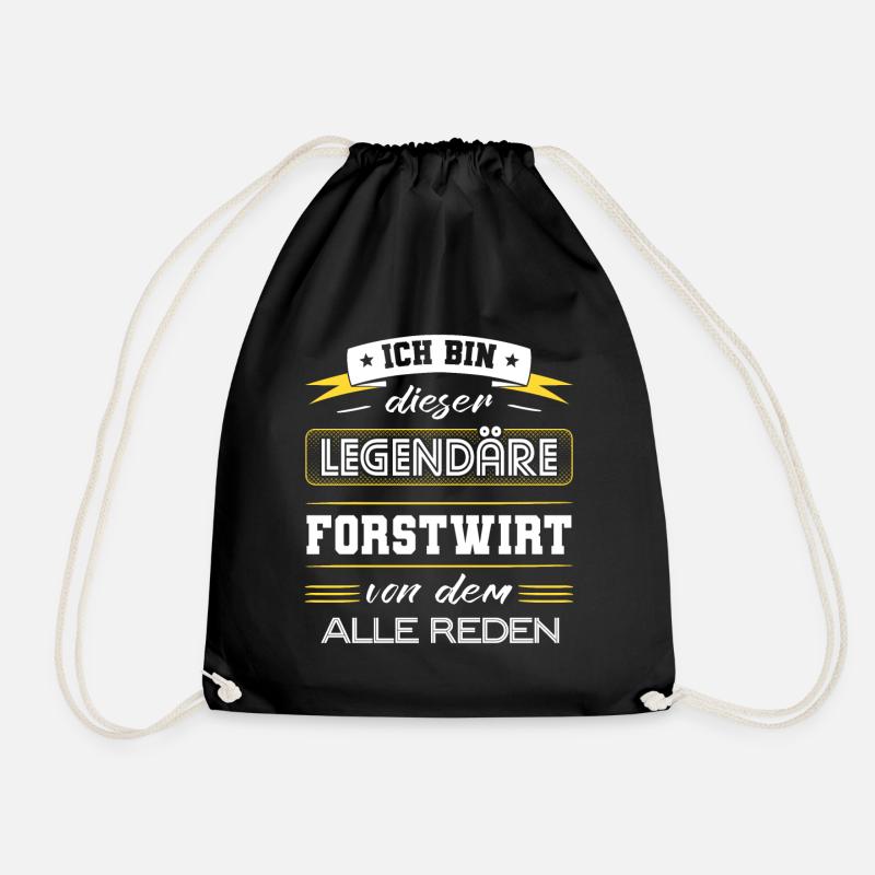 Ich Bin Dieser Legendäre Forstwirt Geschenk - Turnbeutel - Schwarz