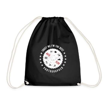 Photographie Photographie - Croyez-moi, je suis - Sac de sport léger - noir - Devant
