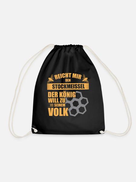 Imker Bienen - Turnbeutel - Schwarz