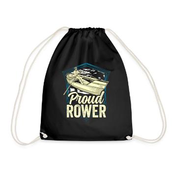 Fier Rameur Aviron Aviron Bateau Aviron Aviron - Sac de sport léger - noir - Devant