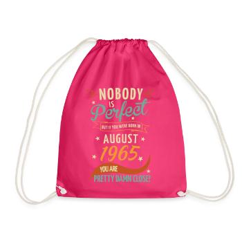 Personne n’est parfait né en août 1965 - Sac de sport léger - fuchsia - Devant